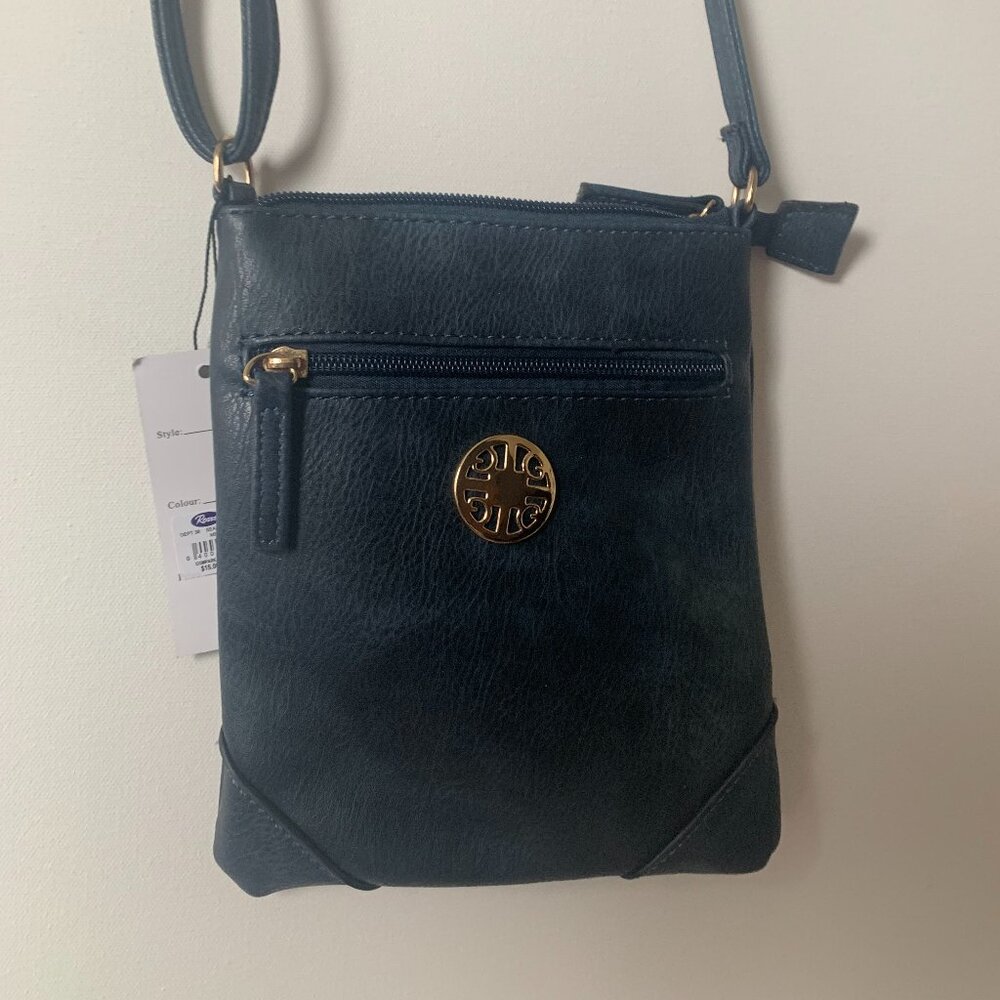 Bluish-black Crossbody Bag